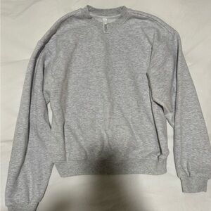 SKIMS cotton fleece Classic Crewneck Sweater - Gray